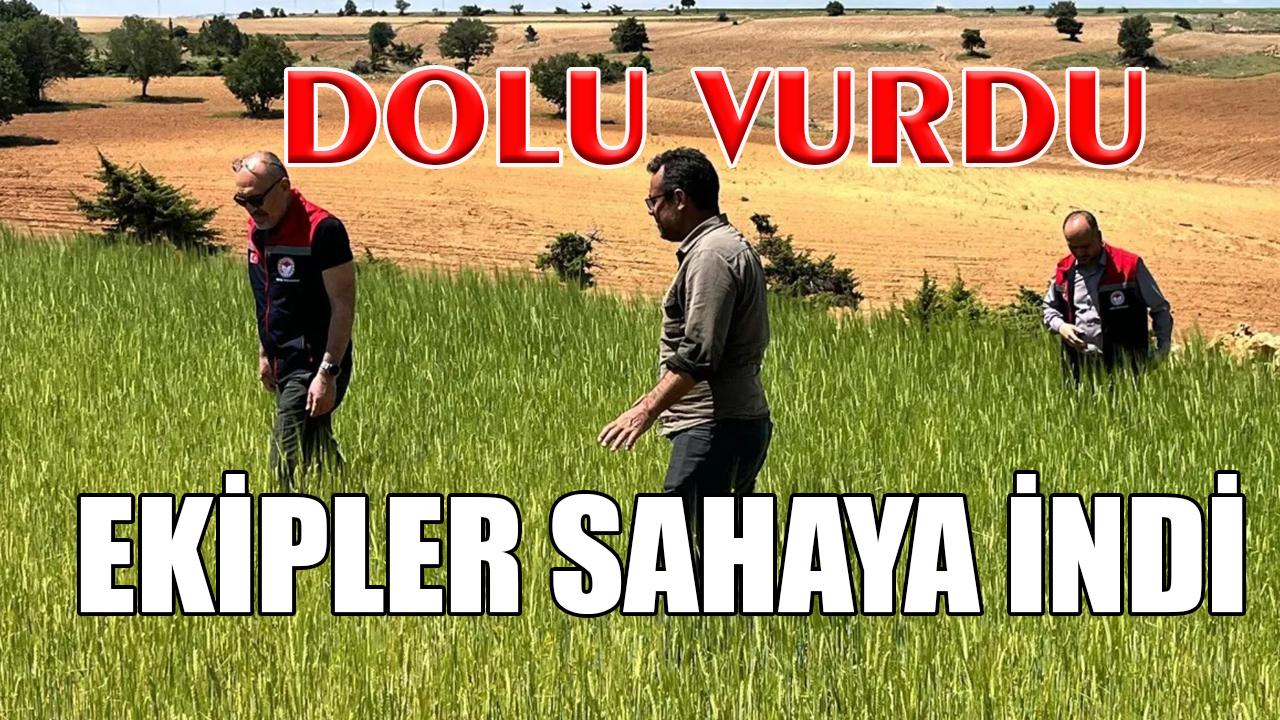 Dolu vurdu ekipler sahaya indi