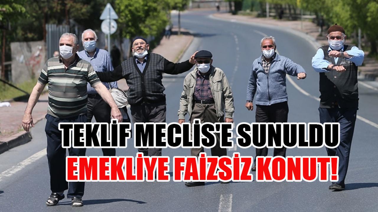 Emekliye faizsiz konut!