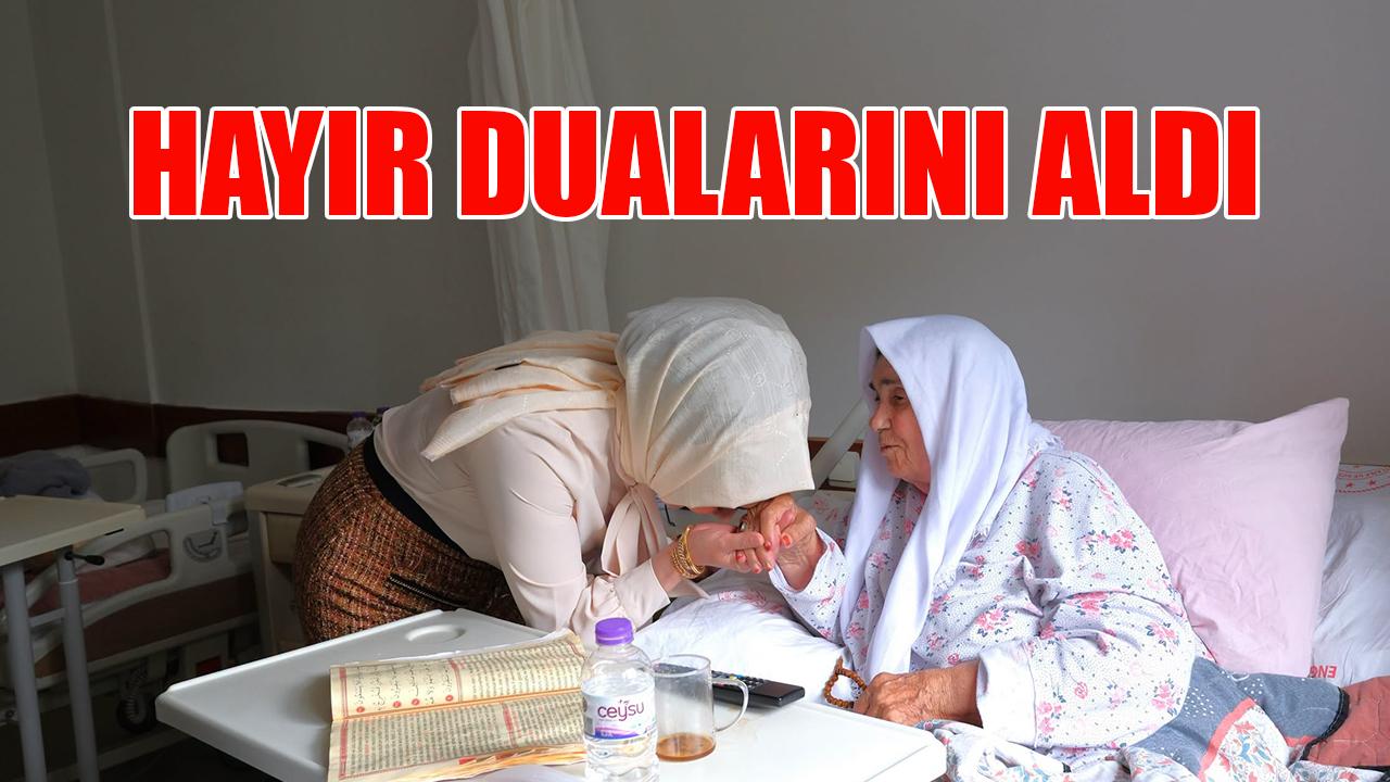Hayır dualarını aldı