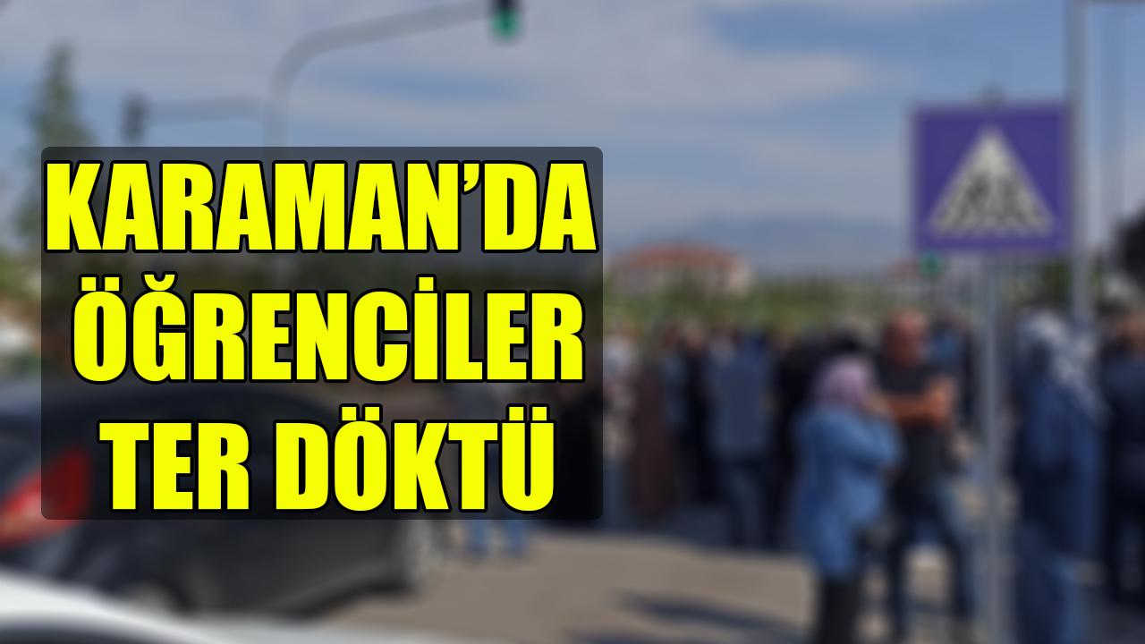 Karaman’da öğrenciler ter döktü