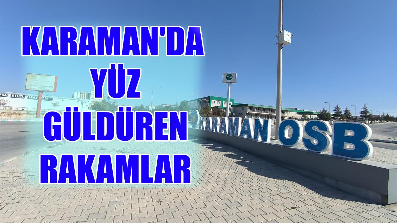 Karaman'da yüz güldüren rakamlar