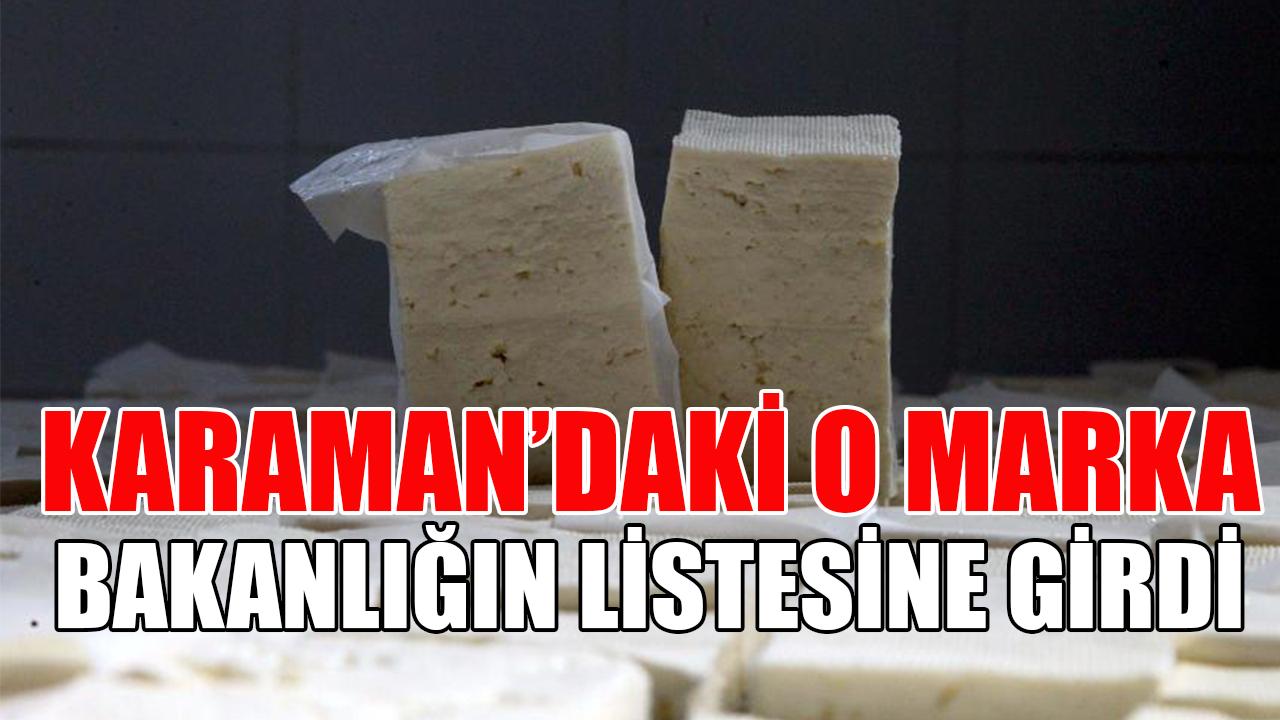Karaman'daki o marka bakanlığın listesine girdi