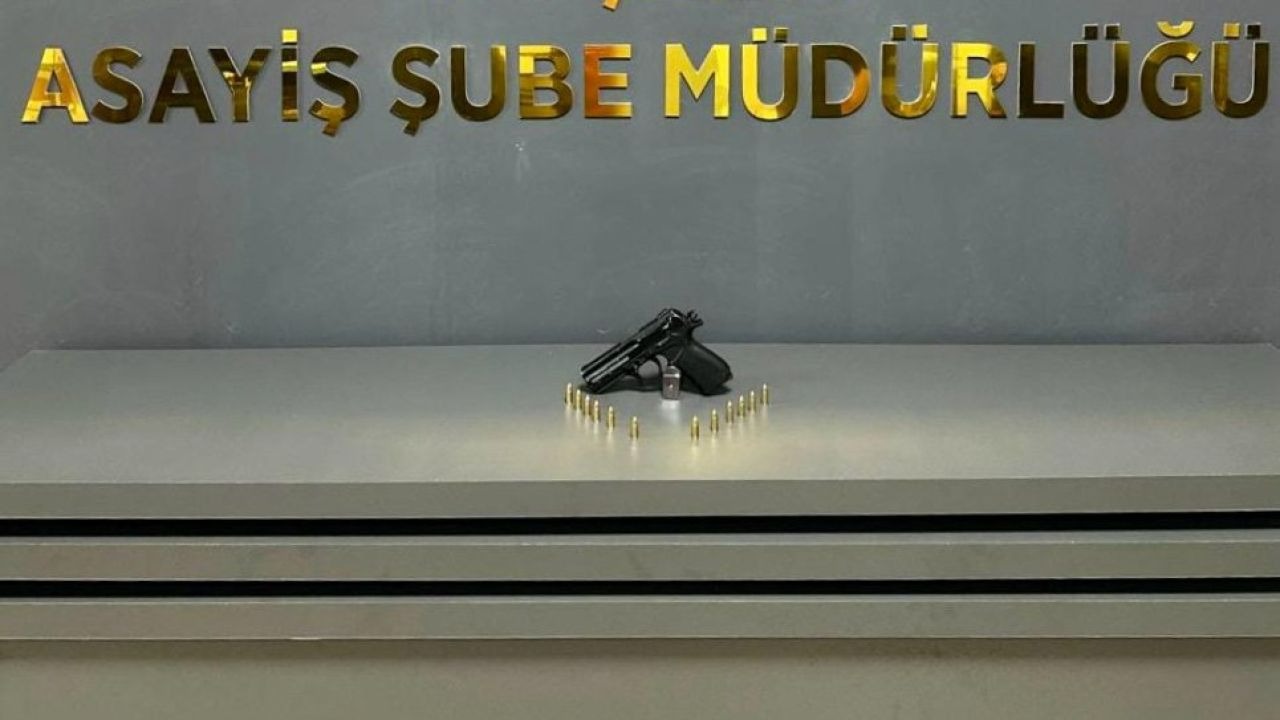 Kırşehir'de ruhsatsız tabanca ele geçirildi