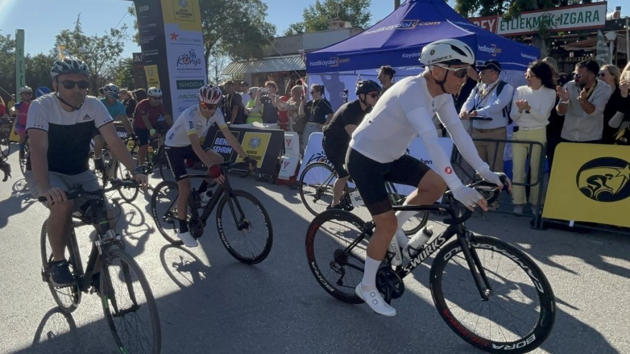Konya'da Granfondo Yol Bisiklet Yarışı başladı