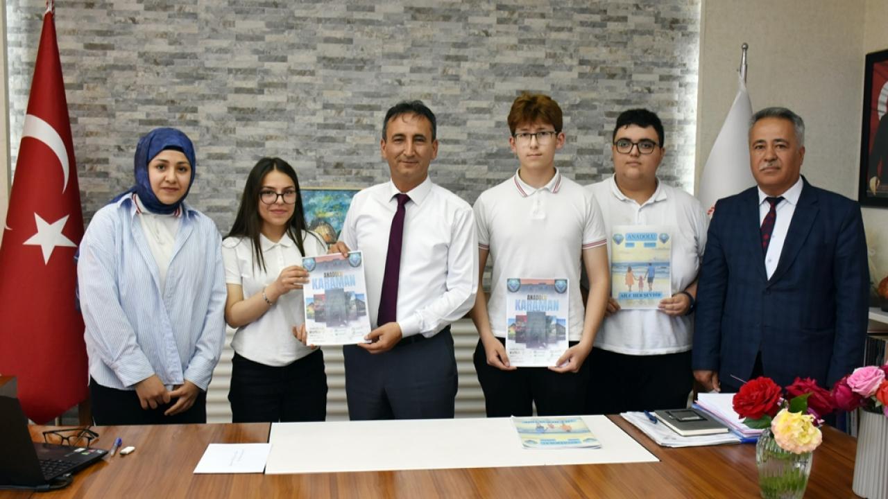 Öğrenciler yazdı Karaman konuştu
