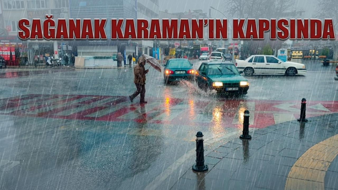 Sağanak Karaman'ın kapısında