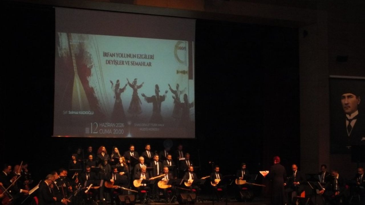 Sivas'ta Devlet THM Korosu ses sanatçıları konser verdi