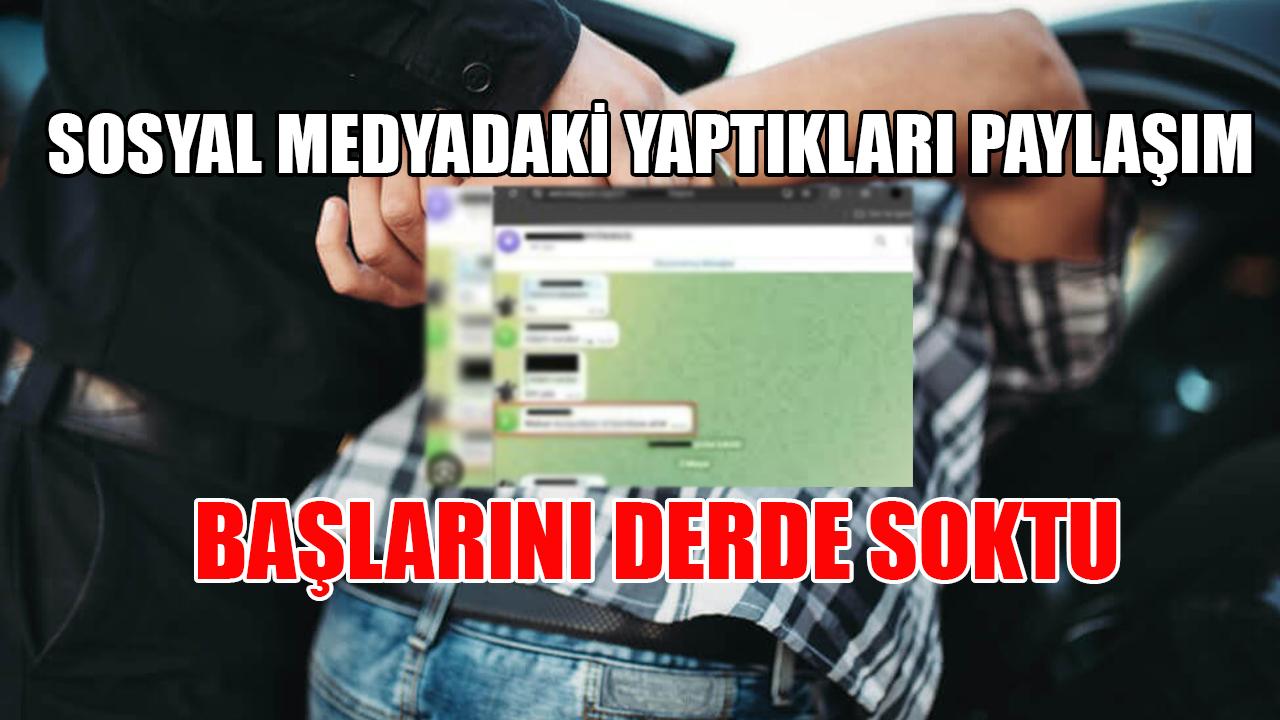 Sosyal medyada yaptıkları paylaşım başlarını derde soktu