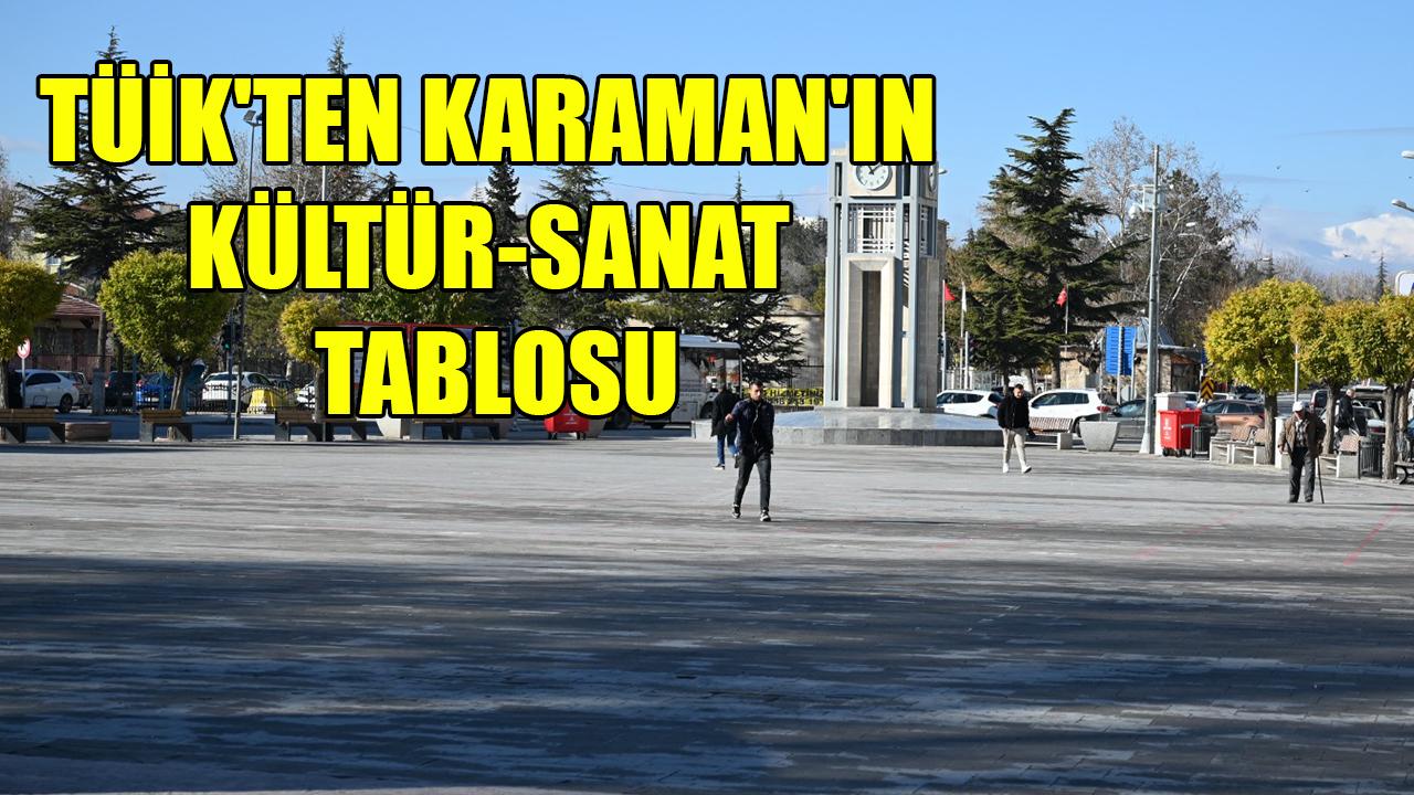 TÜİK'ten Karaman'ın kültür-sanat tablosu
