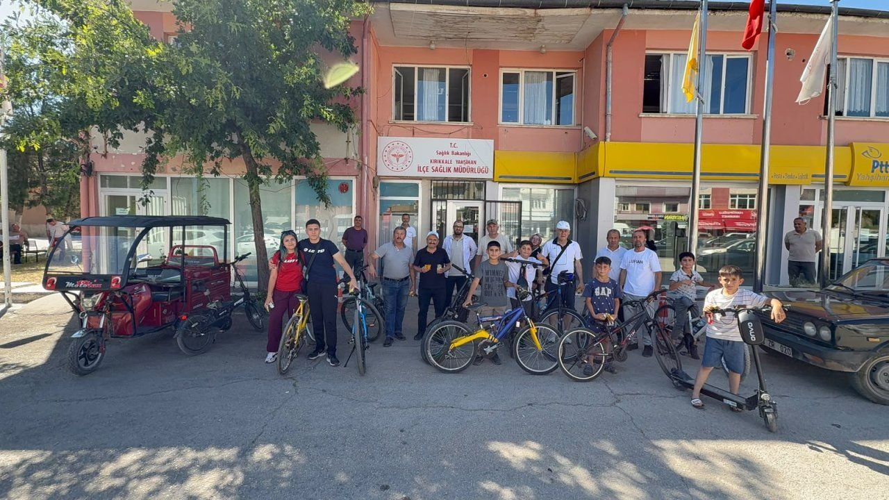 Yahşihan'da pedallar sağlık için çevrildi