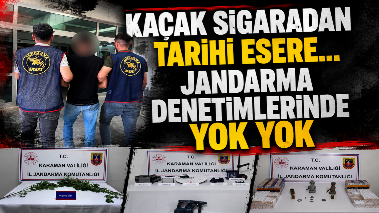 Kaçak sigaradan tarihi esere... Jandarma denetimlerinde yok yok