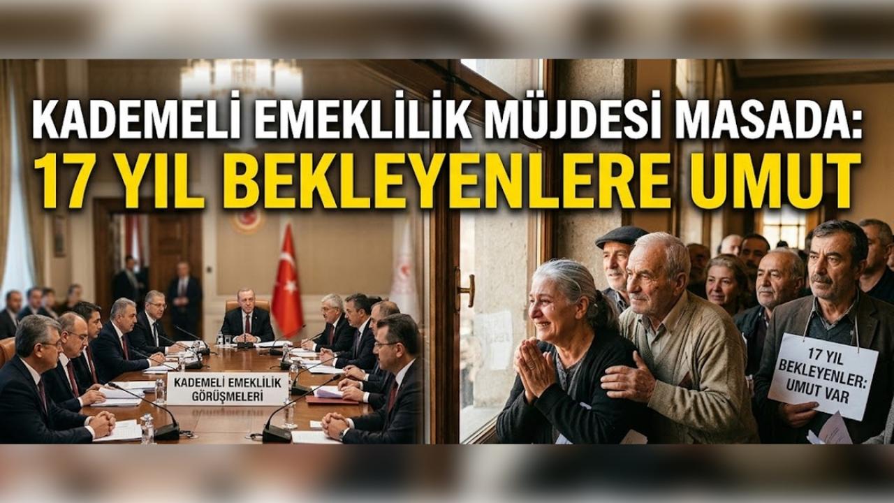 Kademeli Emeklilik Müjdesi Masada: 17 Yıl Bekleyenlere Umut