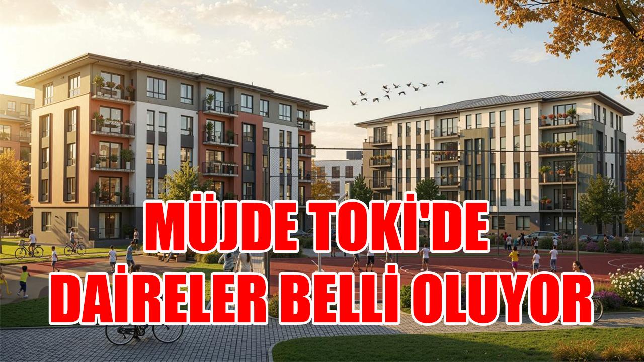 Müjde TOKi'de daireler belli oluyor
