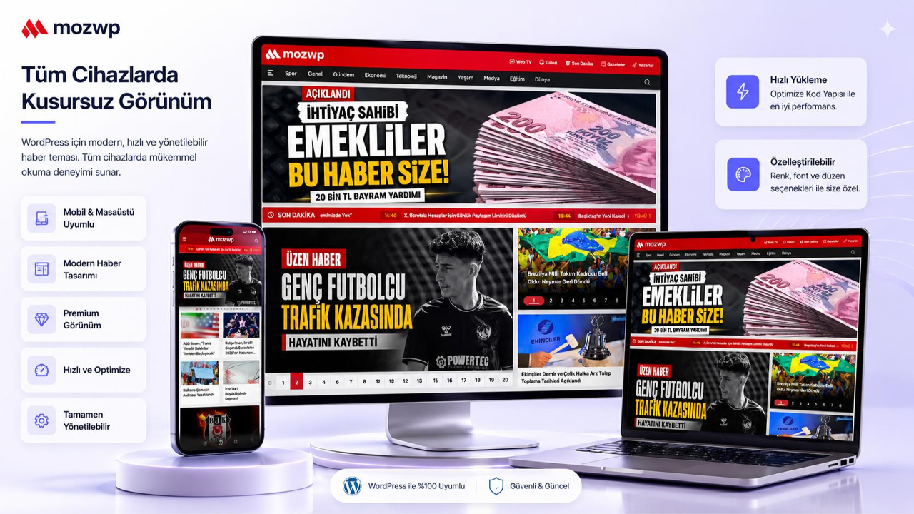 WordPress'te Özel Yazılım Dönemi: MOZWP Yeni Nesil Haber Altyapısını Tanıttı