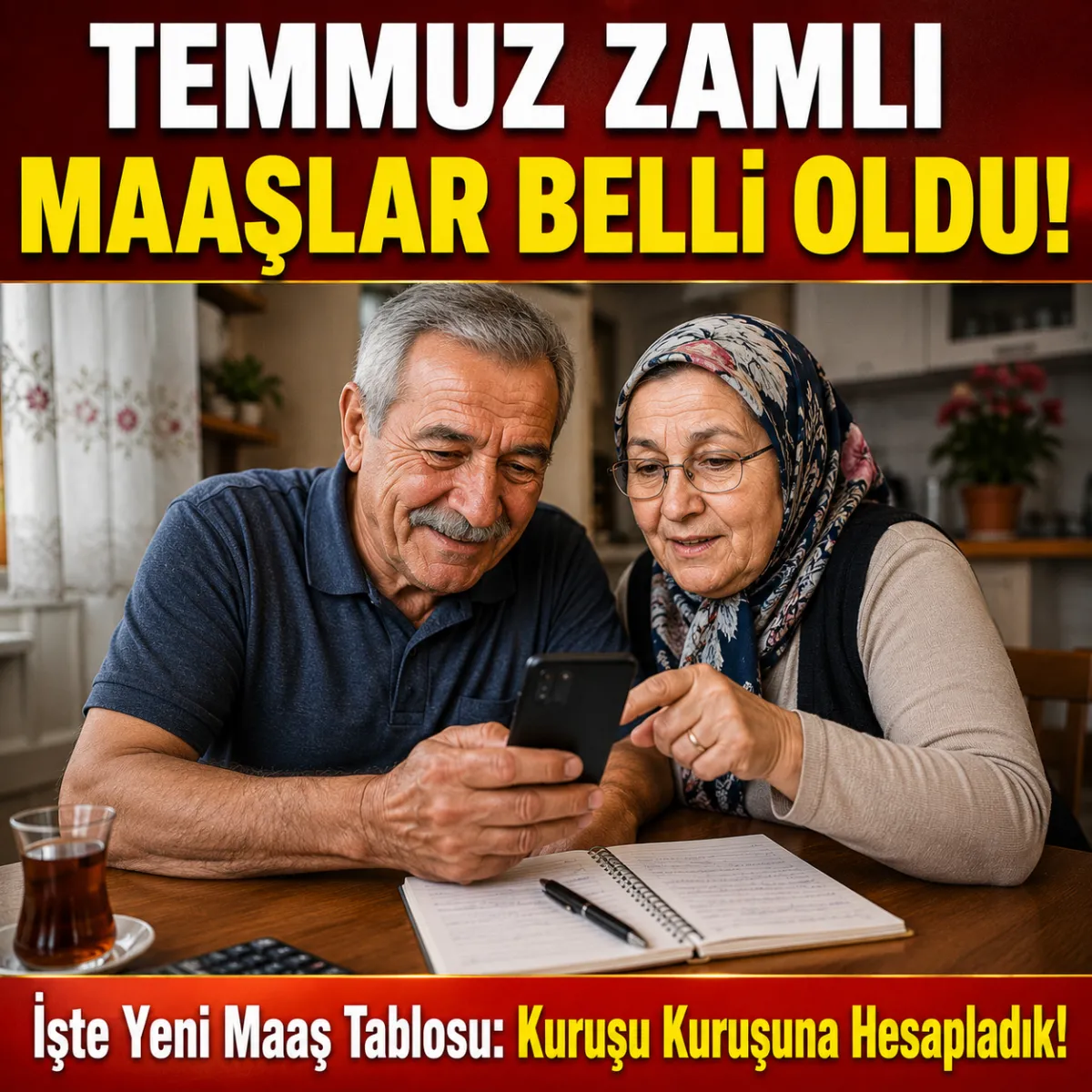 20.000 TL, 22.000 TL, 25.000 TL Üzeri Alanlar Dikkat! Kuruşu Kuruşuna Yeni Emekli Maaş Listesi