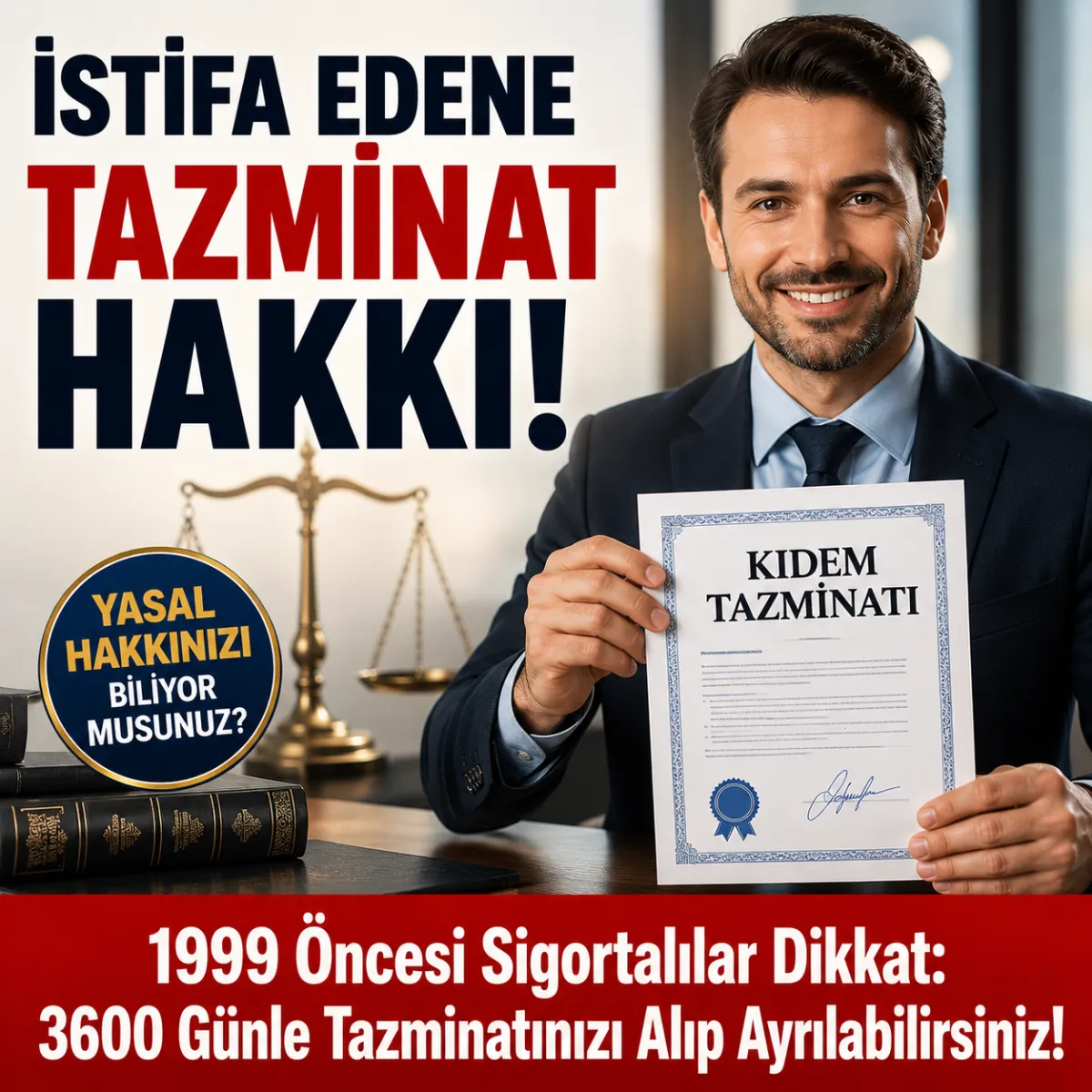 Çalışanın En Güçlü Kozu: İstifa Edene Bile Kıdem Tazminatı Ödeten 3600 Gün Formülü